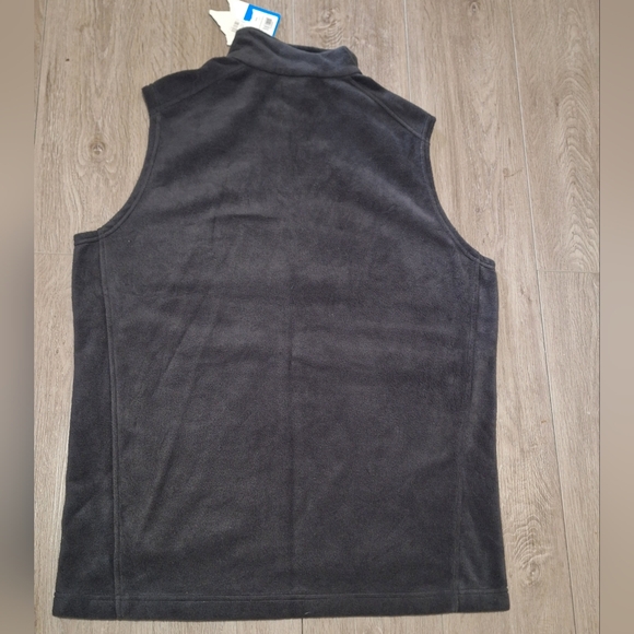 New COLUMBIA Fleece Vest Mens Size Large TALL Grey NWT - Picture 3 of 5